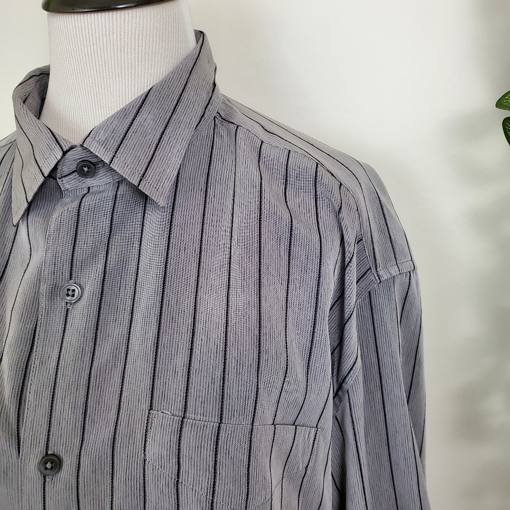 George men's oversized striped shirt dress - Picture 7 of 16